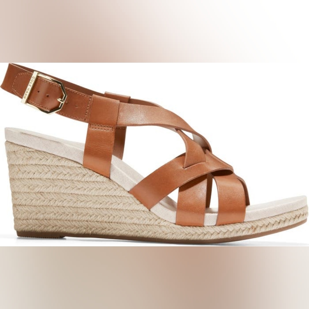 👣COLE HAAN Crystal Espadrille Sandal in Honey - Picture 7 of 13